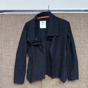 Sparrow Charcoal Felted Wool Blazer